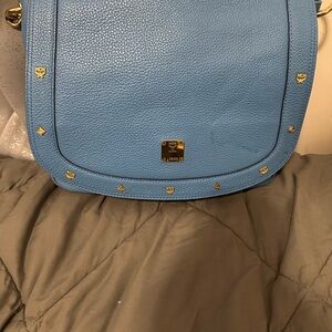 MCM Blue Crossbody Bag with Gold
Hardware (Pre-Owned)
